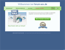 Tablet Screenshot of forum-sex.de